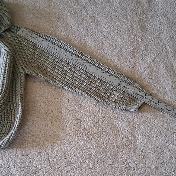 Moon & Madison Light Gray Cowl Neck Sweater - Picture 3 of 6